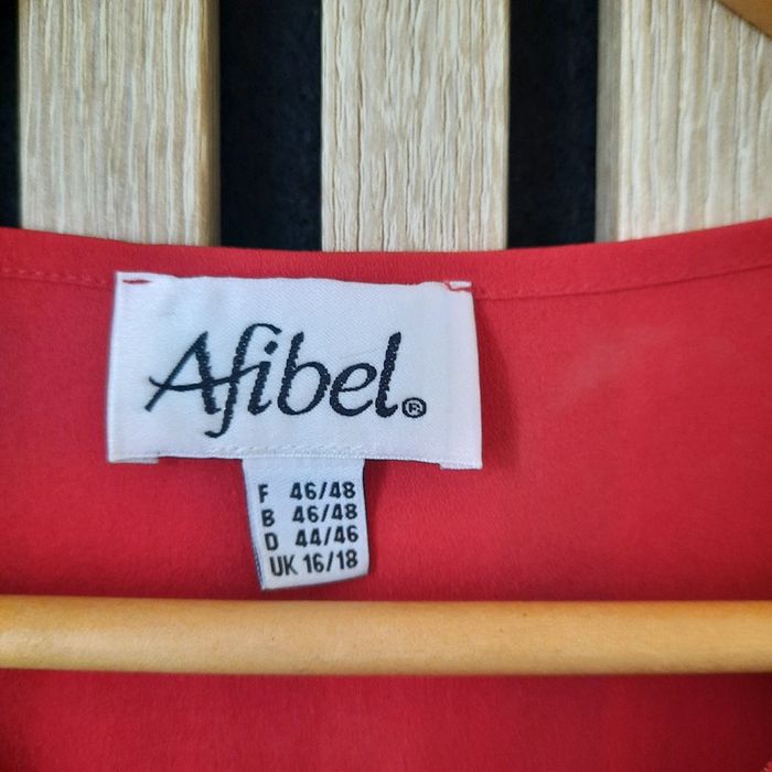 Blouse fluide rouge Afibel T 46 /48 - photo numéro 5