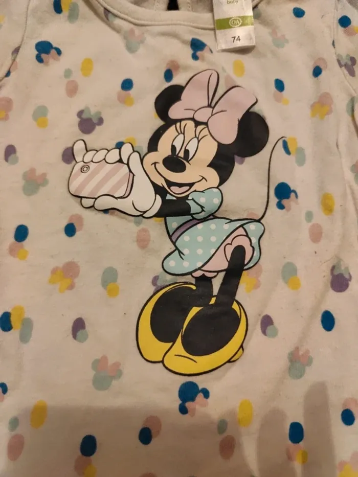 T shirts Minnie mouse 9-12mois - photo numéro 2