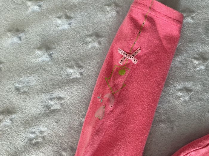 teeshirt manches longues rose uni 12 mois orchestra impression sur manches - photo numéro 8