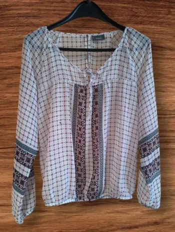 🌼 Blouse bohème fluide Yessica - Taille 40/42 🌼
