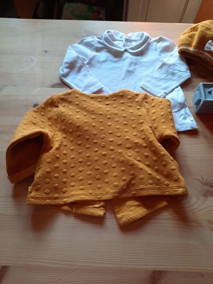 Ensemble tenue, veste et bonnet Obaïbi 12 mois ou 74 cm - photo numéro 10
