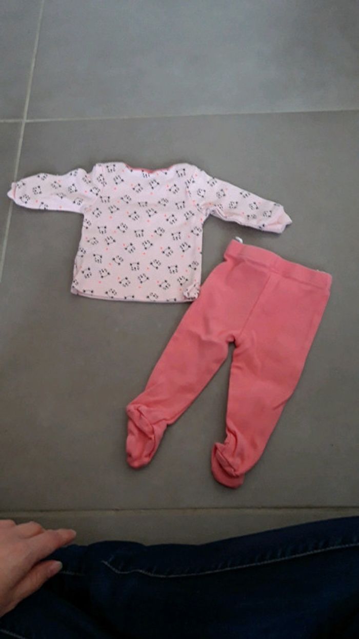 Pyjama/ensemble bébé fille 0-1 mois - photo numéro 3