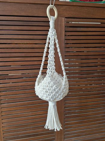 Photophore macramé 