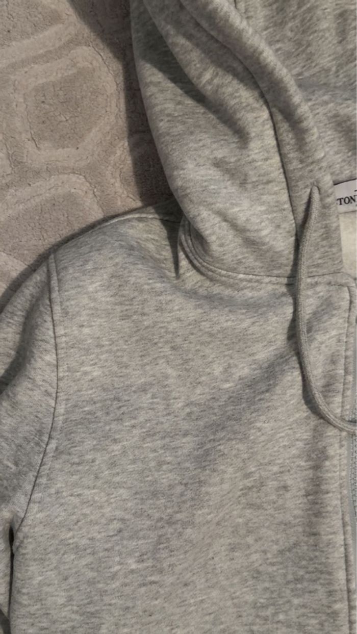 Hoodie, Zip, Gilet Stone Island Gris clair