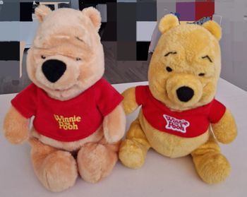 Lot de 2 peluches Winnie l'ourson