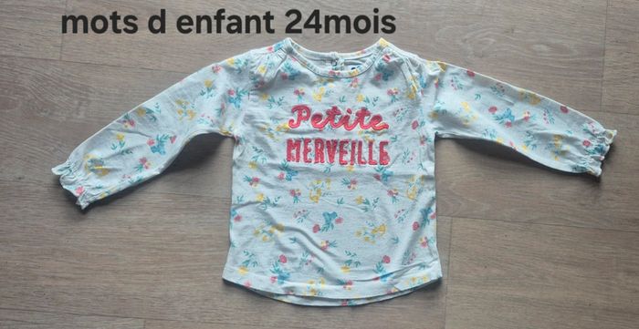 Tee-shirt ml mot  d'enfants