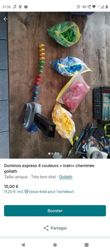 Dominos+train cheminée goliath 