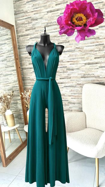 Combinaison bleu canard turquoise multi positions