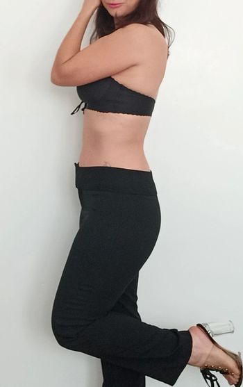 Pantalon chic noir pailleté