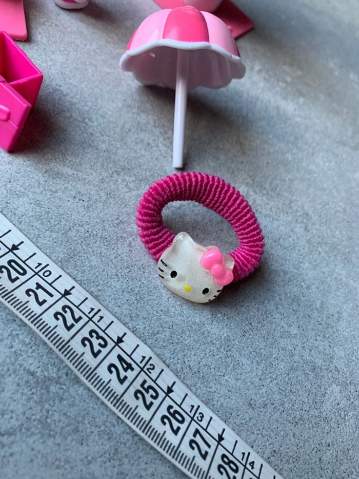 Lot hello kitty maman et fille valise parasol fleur élastique cheveux - photo numéro 3