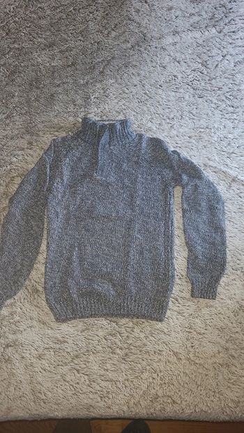 Pull col montant en grosse maille 10 ans