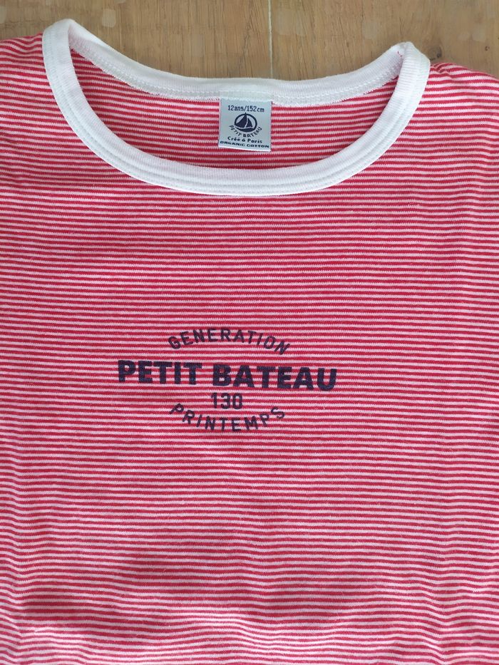 Pyjama rayé Petit Bateau taille 12 ans - photo numéro 4