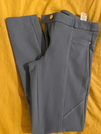 Pantalon bleu style leeging élastique taille 34 neuf