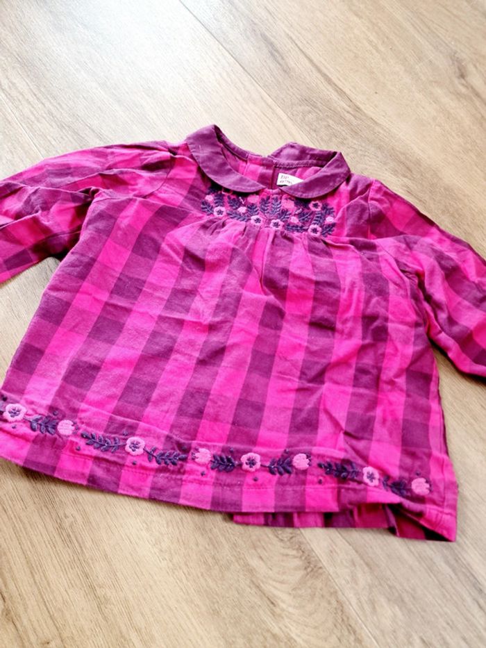 Chemise manche longue à carreaux - photo numéro 2