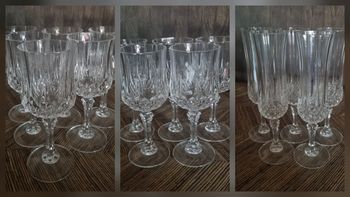 Ensemble de verres à pieds 16 pièces en Cristal