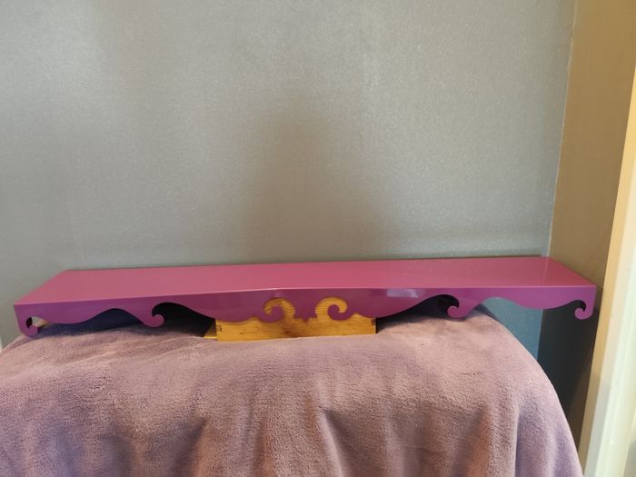 Etagere rangement livre metal violet chambre bureau bibliothèque - photo numéro 6
