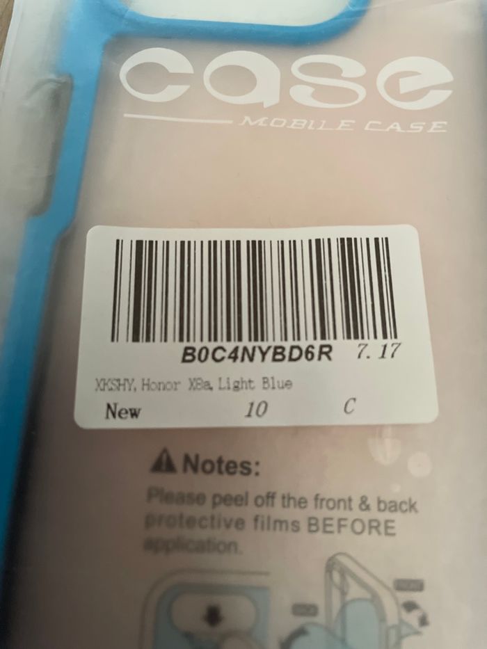 : coque honor x8a bleu - photo numéro 2