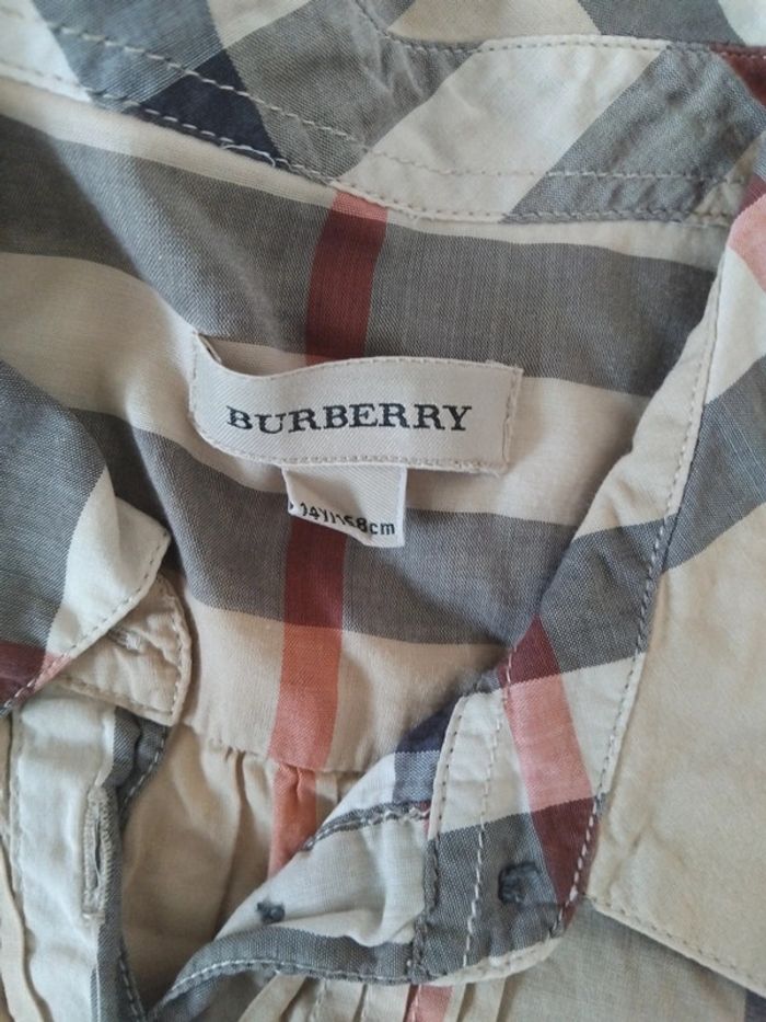 Blouse Burberry t14ans 100%coton - photo numéro 10