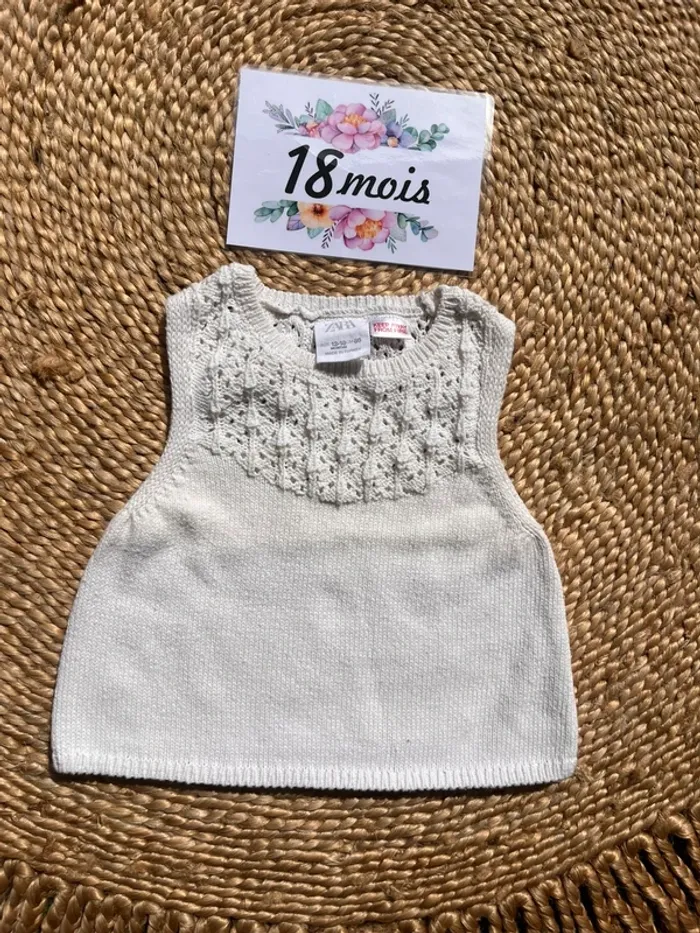 Pull sans manches Zara 18 mois