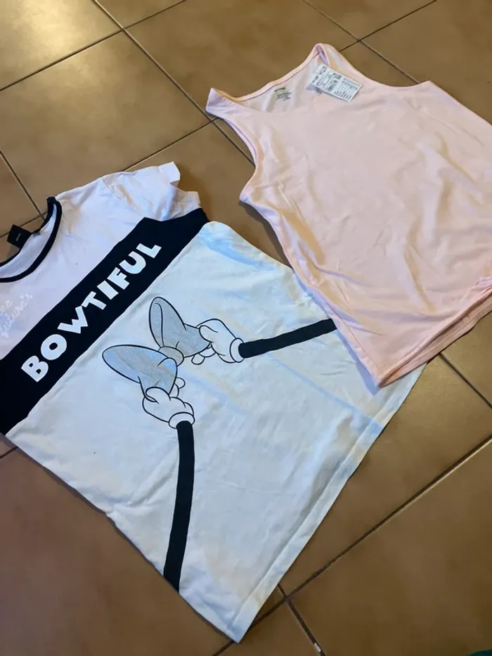 Lot 2 t shirts fille 12 ans - photo numéro 2