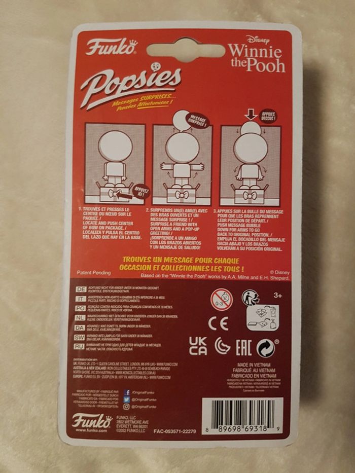 Popsies winnie the pooh disney funko pop popsie new sealed surprise - photo numéro 2