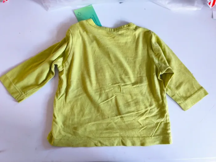 311815 Tee-shirt ML vert garçon 6 mois - photo numéro 2