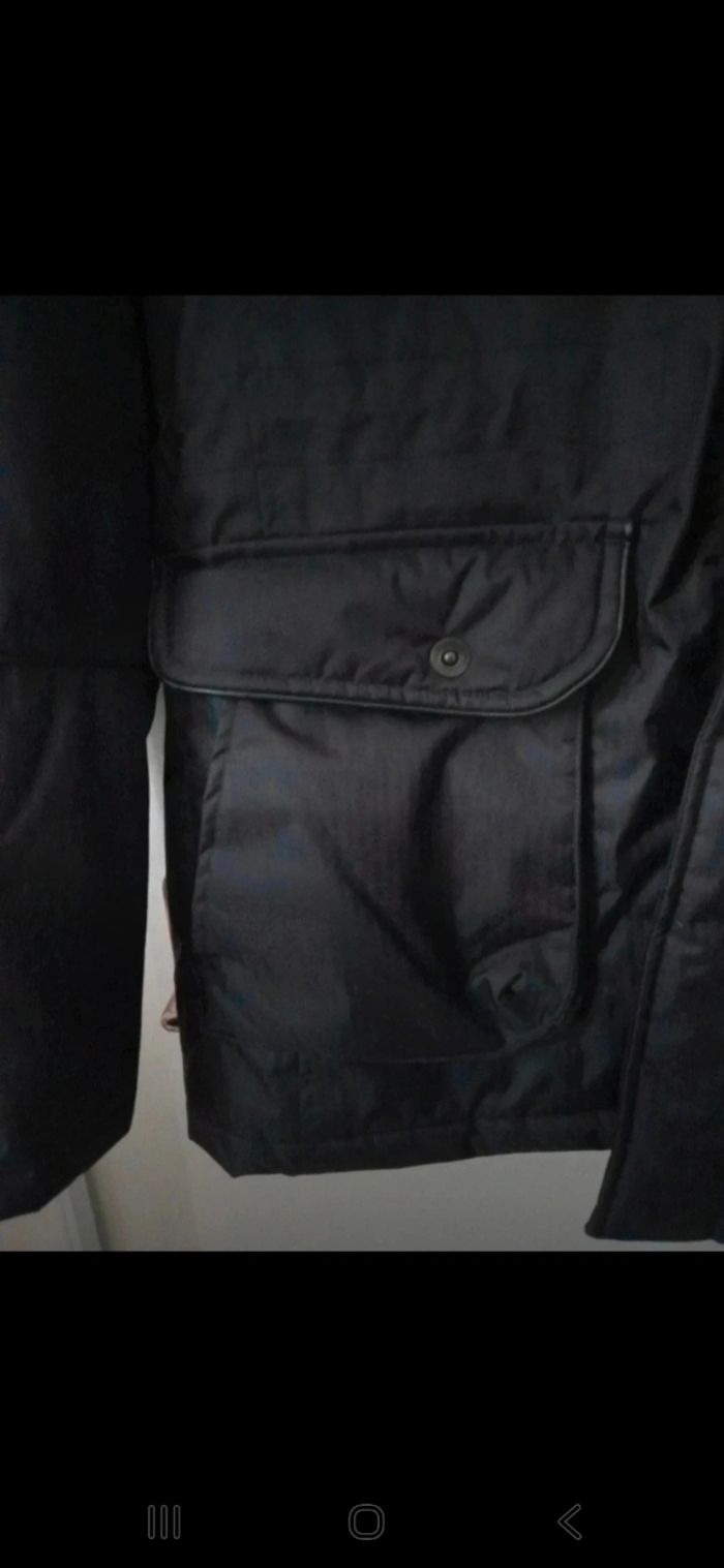 Parka noire homme avec poches capuche taille M arc uniformes - photo numéro 2