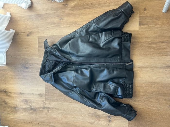 Veste en similicuir asos design noir - photo numéro 2