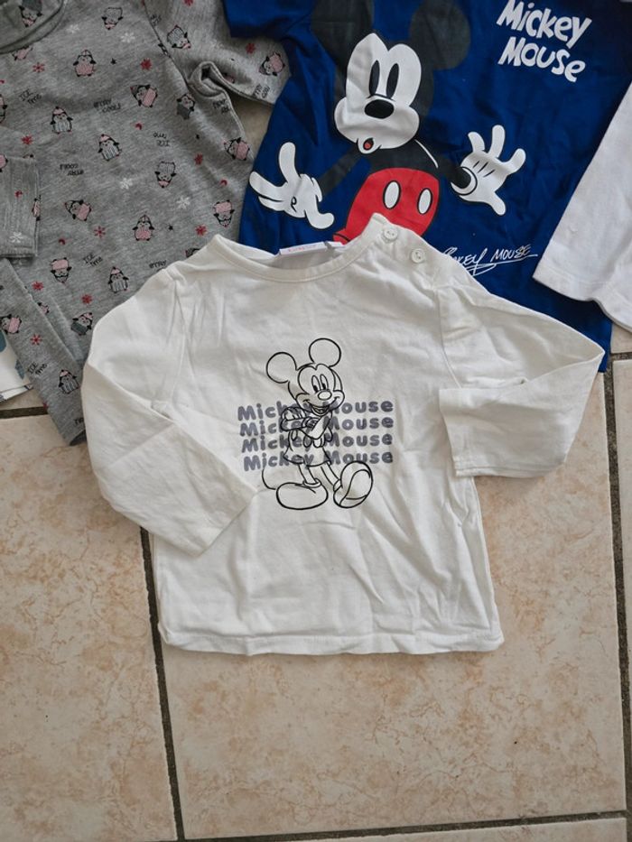 Lot 9 mois vêtements bodys t-shirts - photo numéro 2