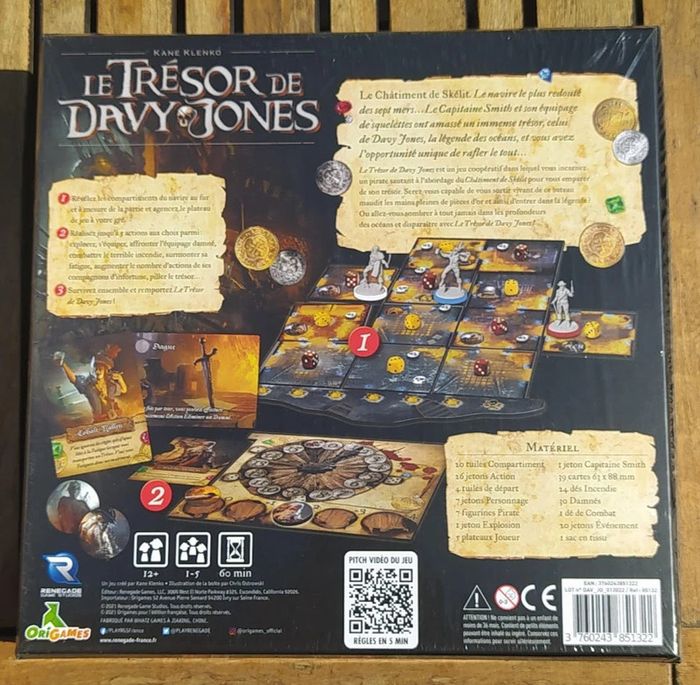 Le Trésor de Davy Jones - Jeu de société sous emballage - Prix Ferme - photo numéro 2