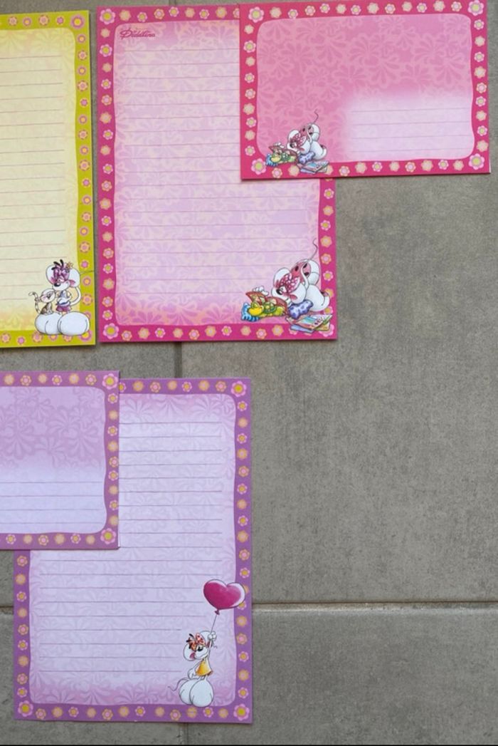 Lot de 3 papiers à lettres Diddlina - photo numéro 3