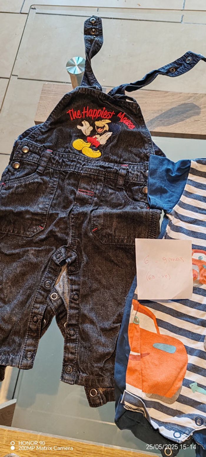 Lot salopette et combinaison 6-9 mois - photo numéro 2