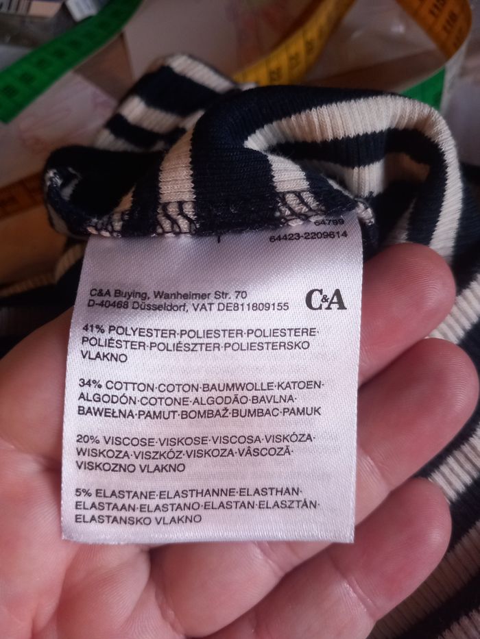 Jupe longue à rayures taille S C&A - photo numéro 3