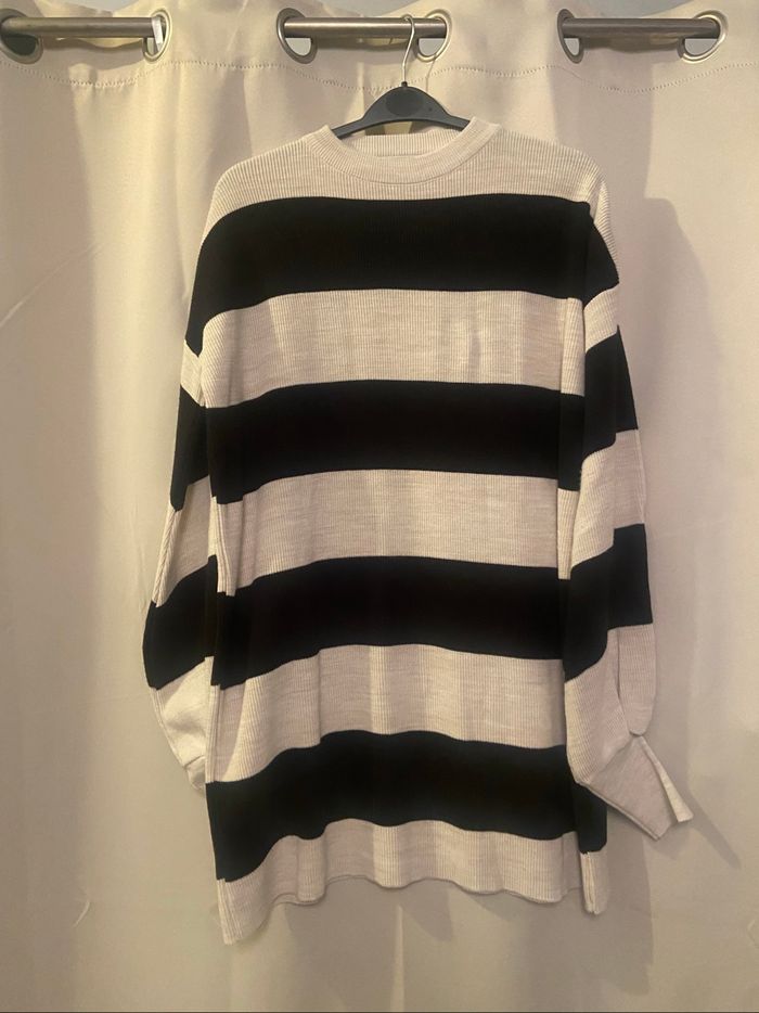 Robe pull rayée