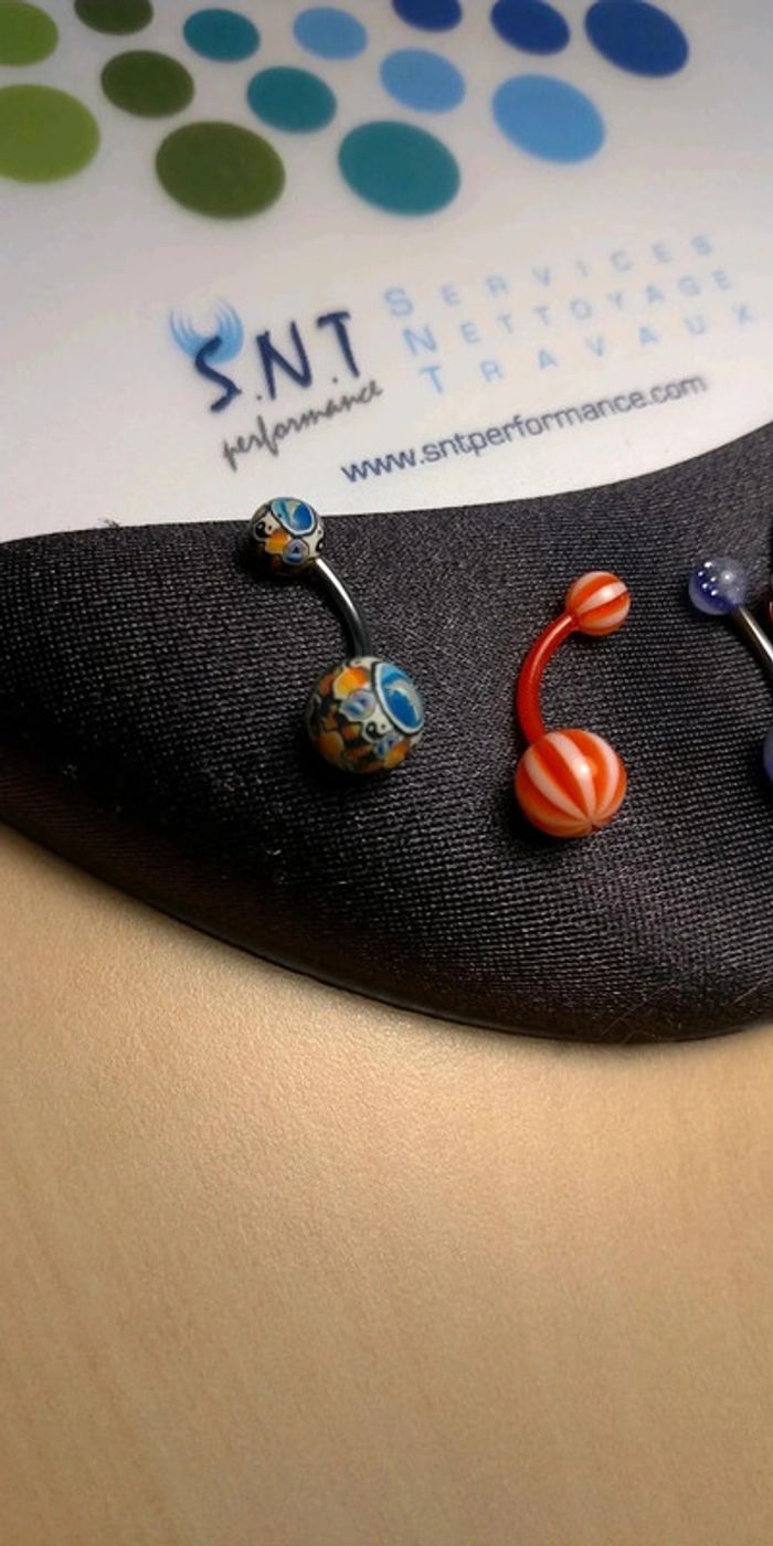 Lot de 6 piercings nombril - photo numéro 2