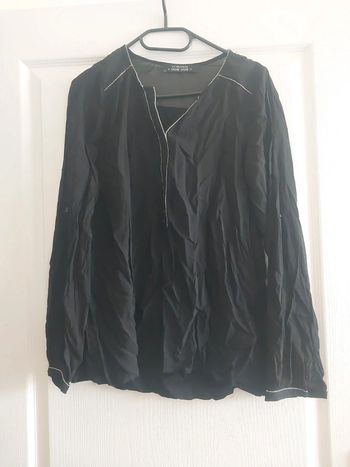 Blouse fin noir cache cache taille 42