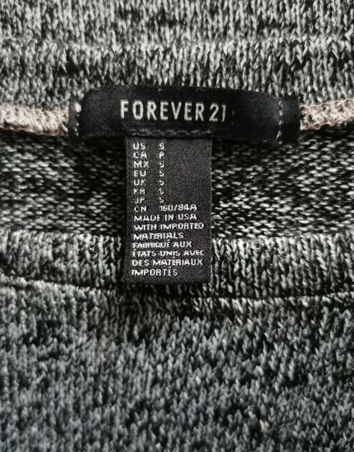 Pull mi saison léger gris chiné taille S Forever 21 - photo numéro 2