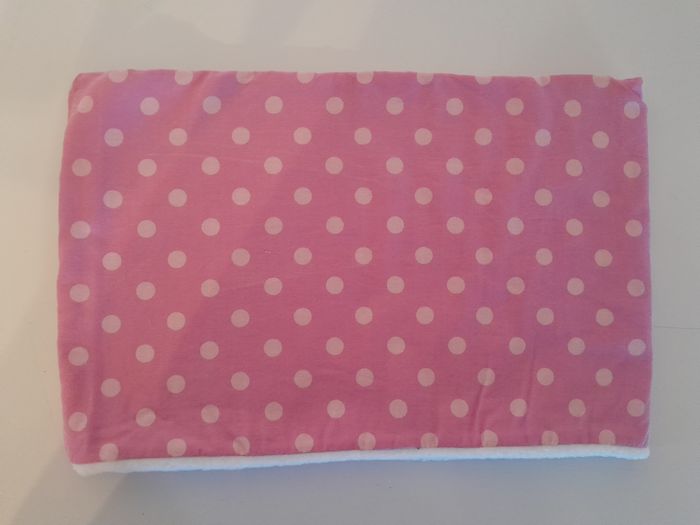 Tour de coup snood polaire blanc et rose à pois 6-10ans - photo numéro 3