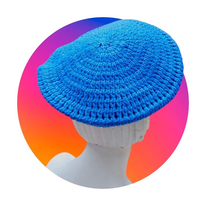 Béret bleu roi TU - photo numéro 2