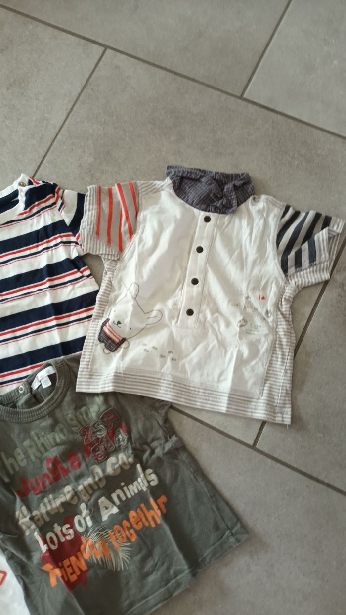 Lot de t-shirts 12 mois - photo numéro 2