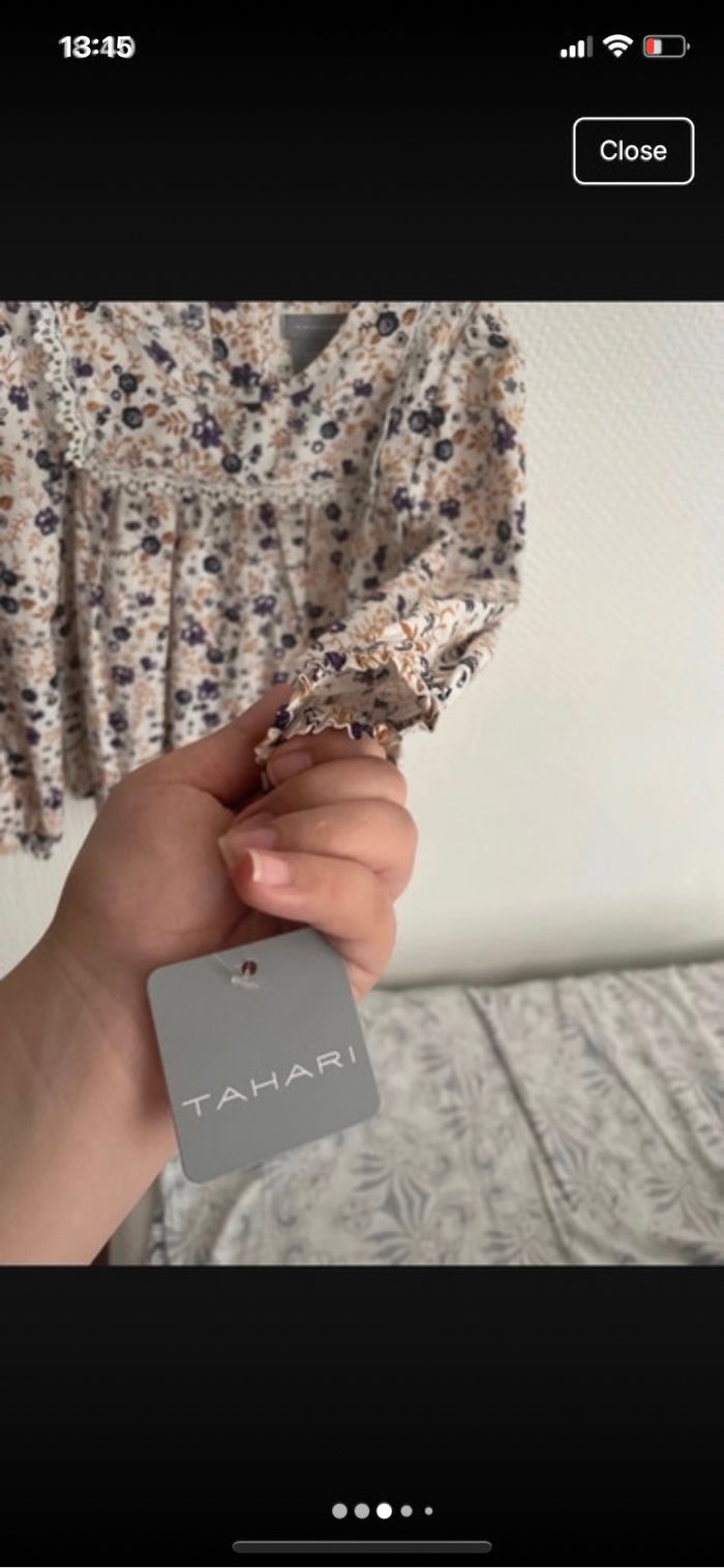 chemise à fleurs pour filles - photo numéro 3