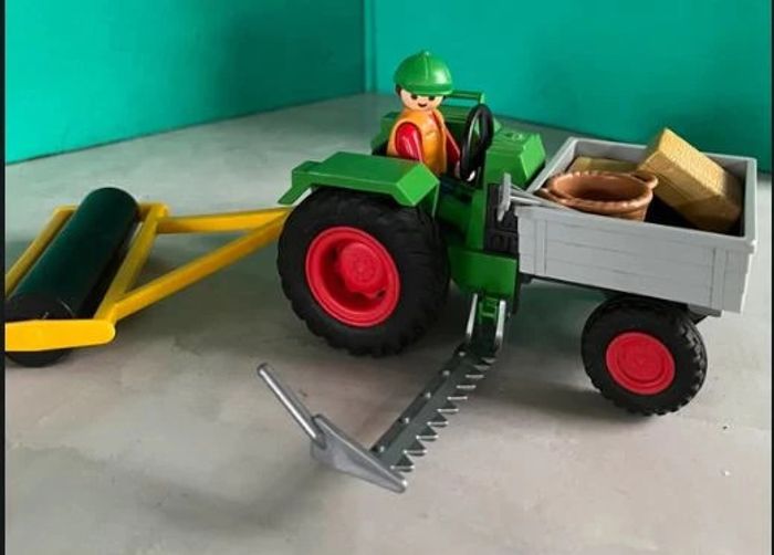 playmobil tracteur légume et rouleau - photo numéro 4