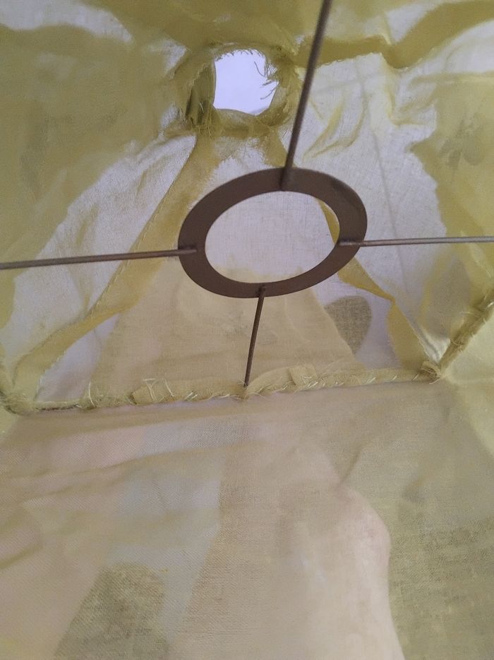 Abat jour en tissu vert anis - photo numéro 7