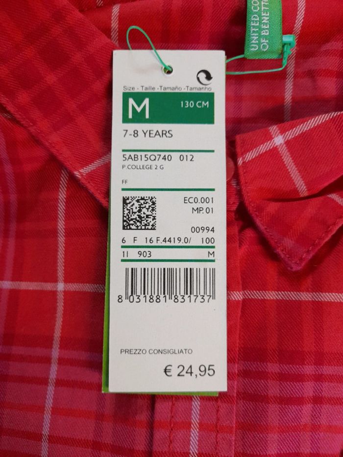 Chemise Benetton fille - photo numéro 5