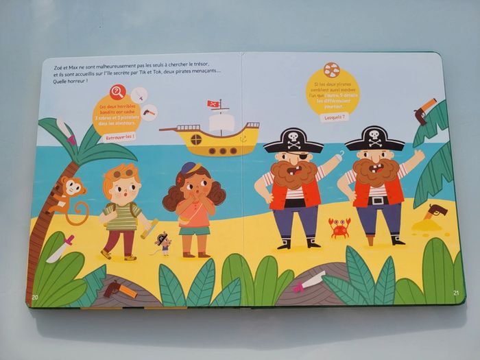 Livre jeu Le Trésor caché des Pirates, les petits aventuriers auzou - photo numéro 7