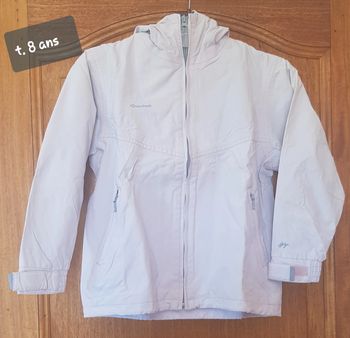 Veste/parka  t.8ans rose pâle