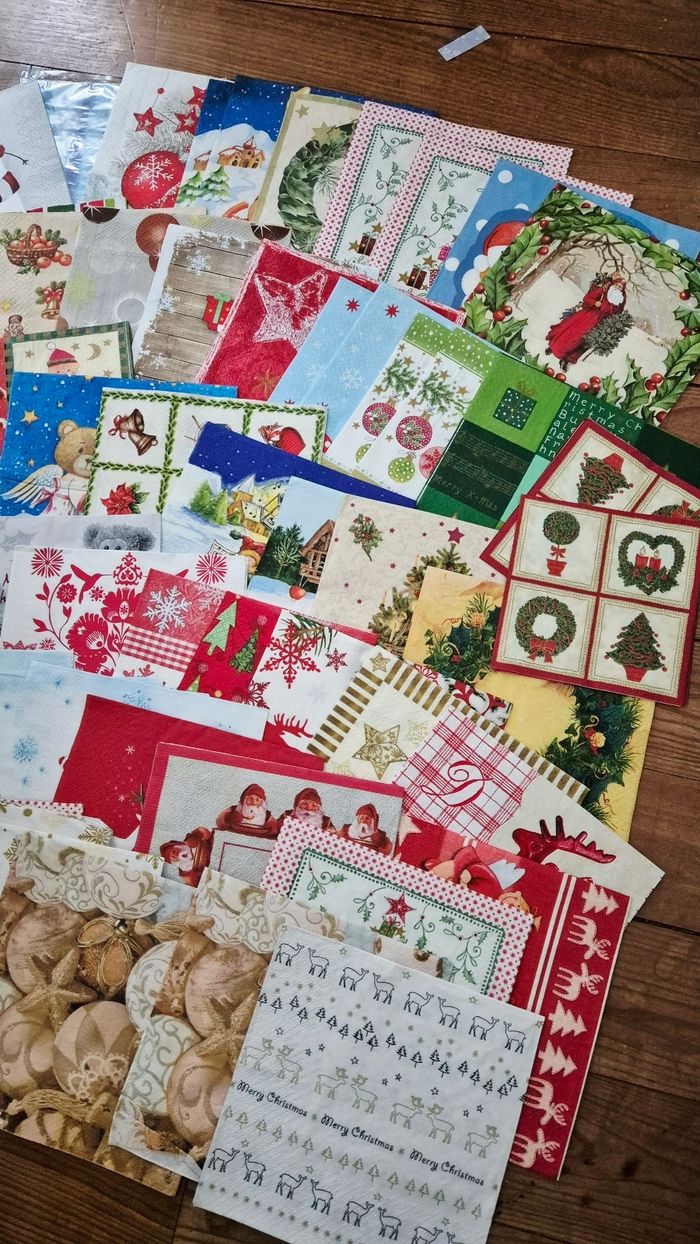 Lot de serviettes thème Noël - photo numéro 4