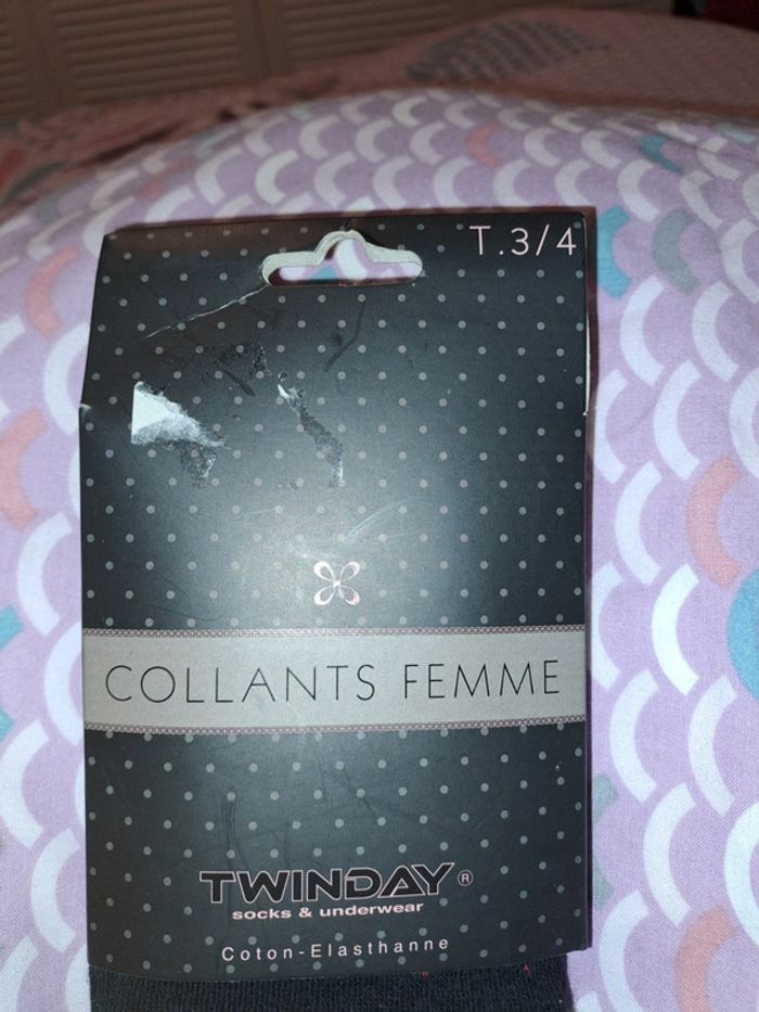 Twinday collant noir pois rouge taille 3/4 - photo numéro 2