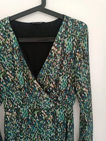 Robe longue motif léopard tons vert Only Taille S En très bon état