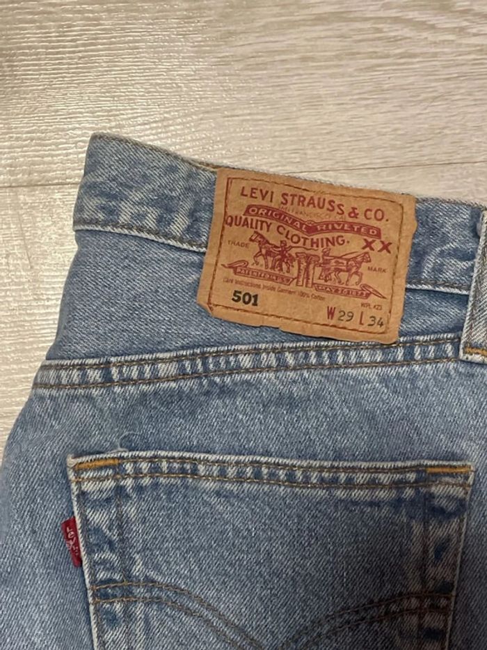 Jean levi’s 501 bleu taille W29 L34 - photo numéro 2